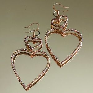 Pink Heart earrings